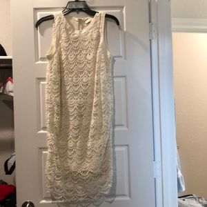 Cream Dress perfect for spring and Easter!